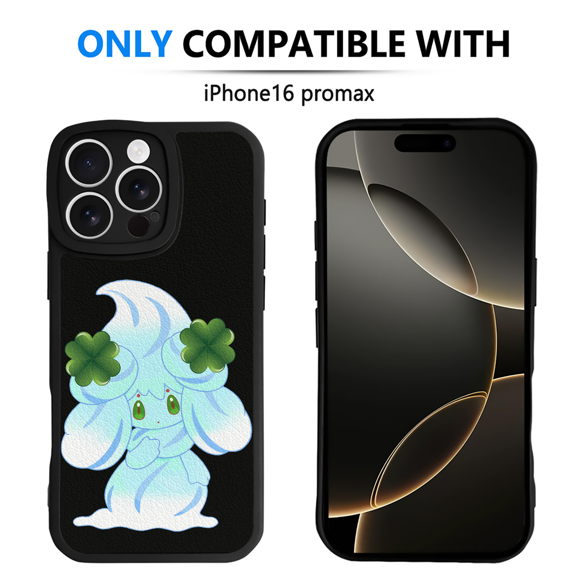 （画像用） ポケットモンスター Pokémon 【iPhone 16シリーズ対応】シリコンスマホケース（レザー調） 材質：シリコン